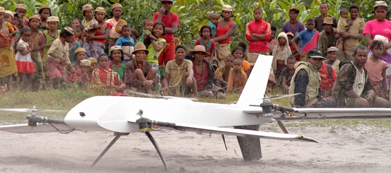 Drones llevan medicinas a Madagascar