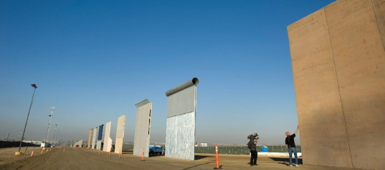 El muro de Trump ya tiene prototipos terminados