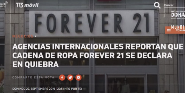 Adiós a Forever 21